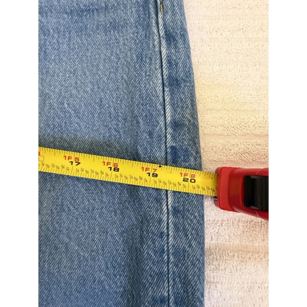 Levis Premium 501 W31 L28 Blue Cotton Ripped Straight‎ Leg Jeans Y2K